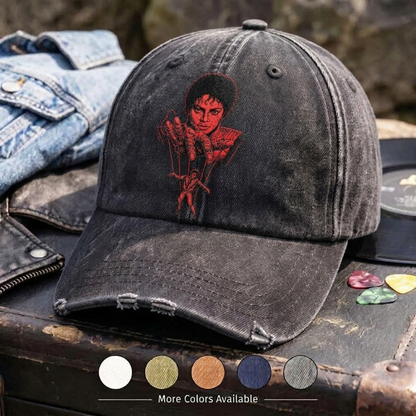 MJA Red Stage Puppet Denim Cap
