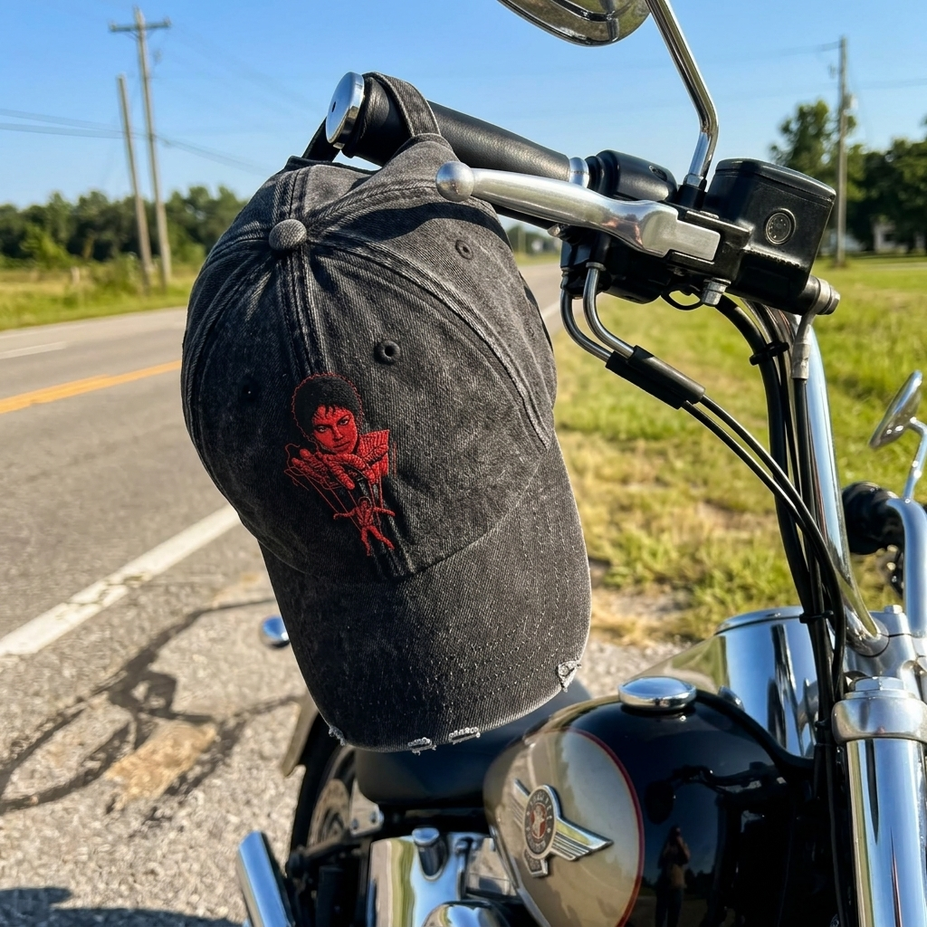 MJA Red Stage Puppet Denim Cap