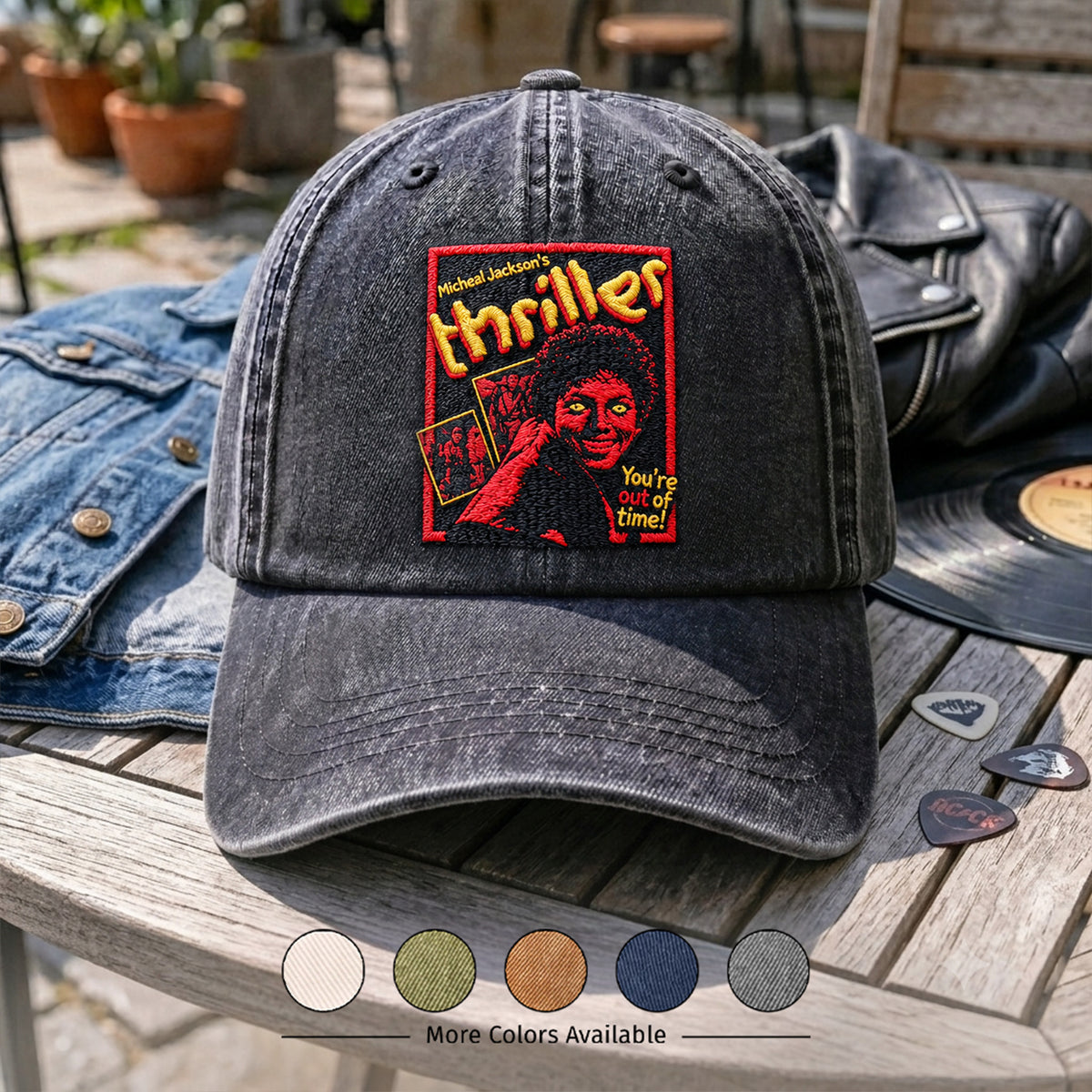 MJA Thriller Out Of Time Denim Cap