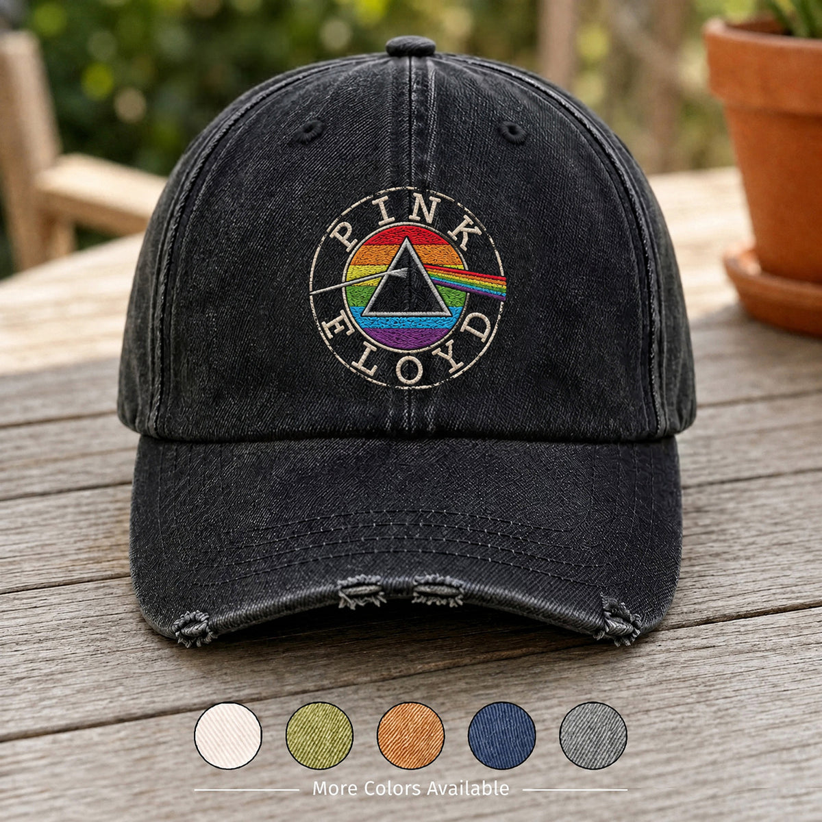 PFL Rainbow Prism Logo Denim Cap