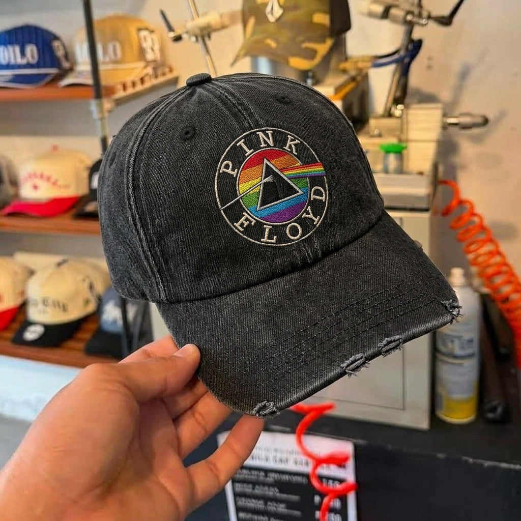 PFL Rainbow Prism Logo Denim Cap