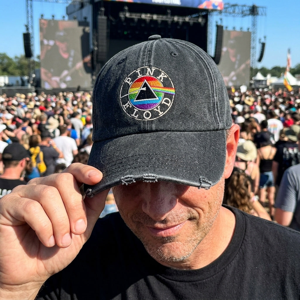 PFL Rainbow Prism Logo Denim Cap