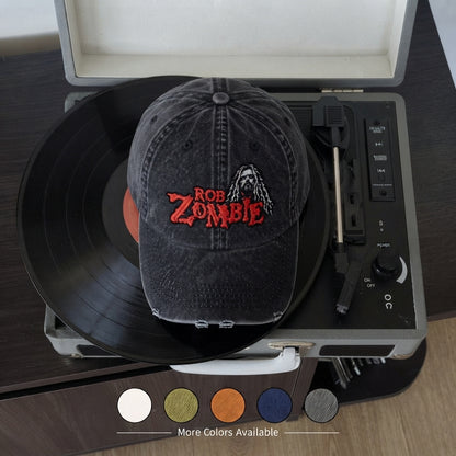 RZO Red Logo Portrait Denim Cap