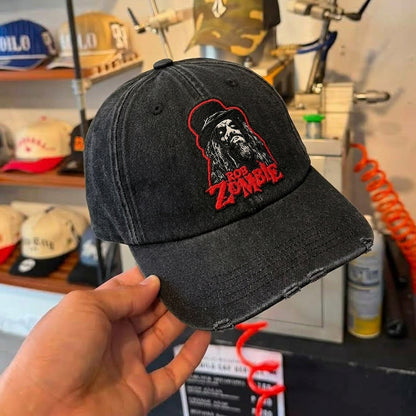 RZO Top Hat Portrait Denim Cap